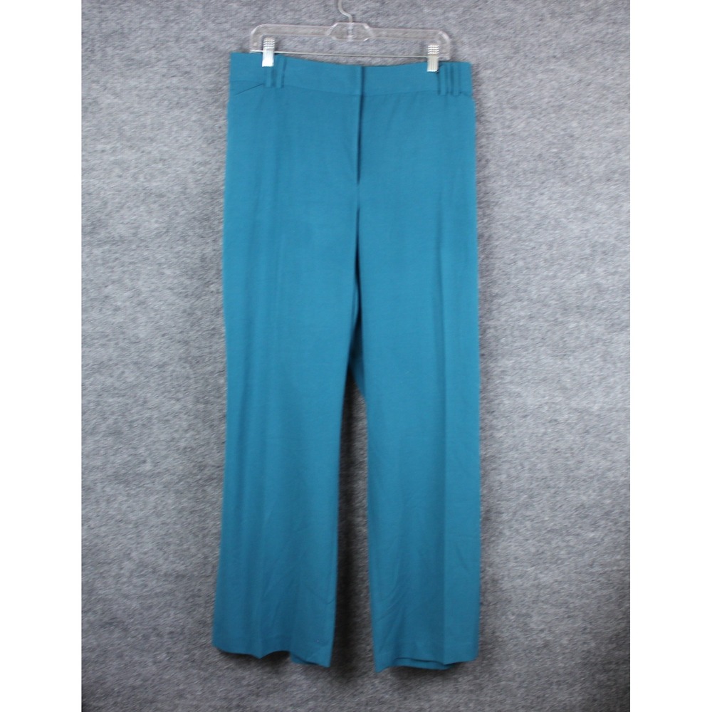 Lane Bryant Classic Trouser Women 28 Teal NEW Sophie Tighter Tummy Stretch Pants